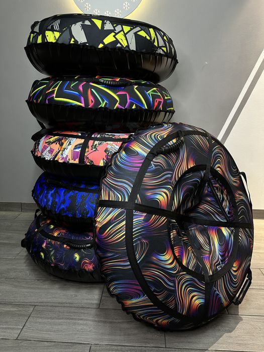 Тюбинг 120см, надувные санки, ватрушка, плюшка для горки