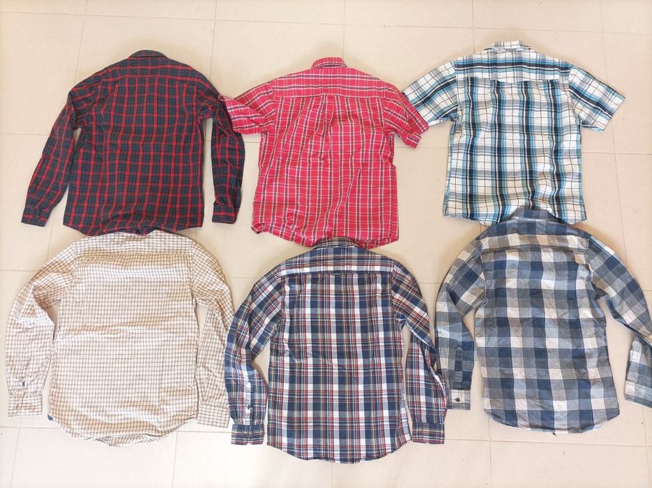 Lote de 6 Camisas para Rapaz/Homem - Slim Fit (Tam. S)