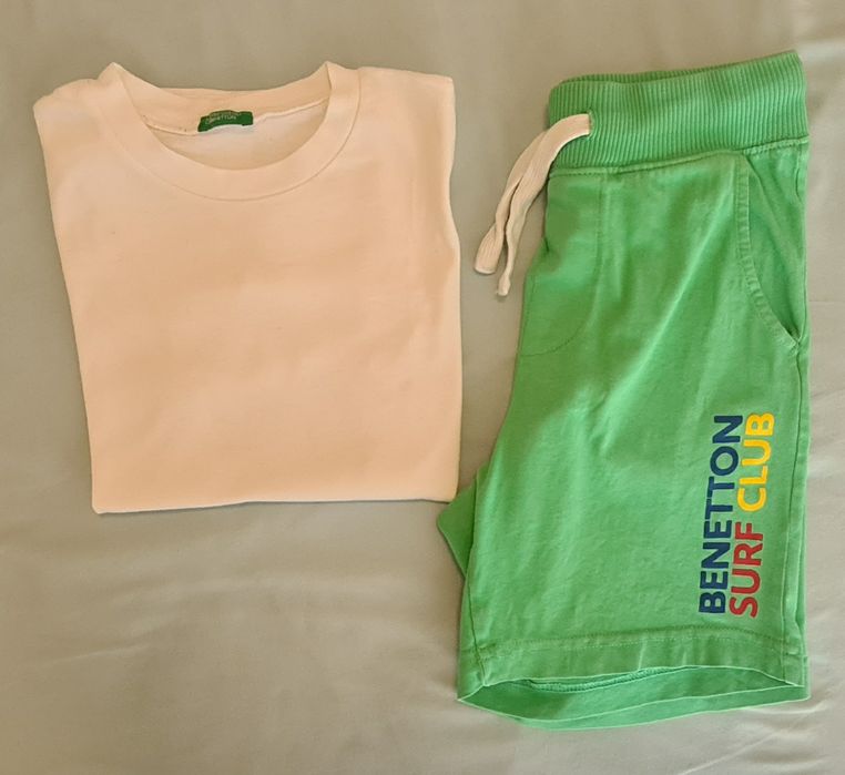 Conjunto calções e T-shirt Benetton 7/8 anos