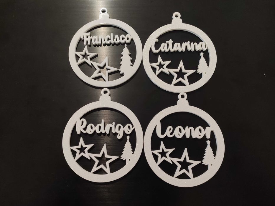 Bolas de natal e outras impressões em 3D