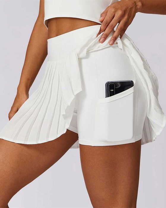 Спідниця-шорти Alo Yoga Fitness Skirt White 86001-WT