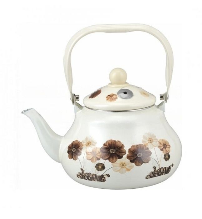 Чайник 1,5л ТK-121 A-Plus З свистком. Емальований з малюнком