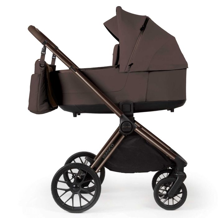 Wózek dziecięcy Adamex BIANCO Chocolate Brown | OD RĘKI | 2w1/3w1/4w1