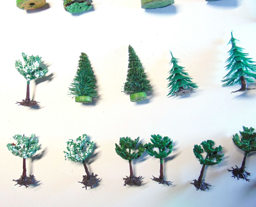 Набір моделей дерев, ялинок, №3.