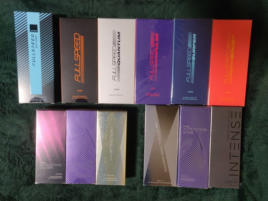 avon attraction,FullSpeed,BlackSuede,Incandessence, Treselle,LBD,Luck