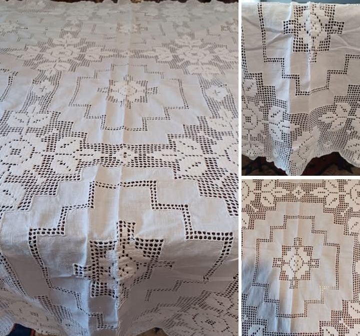 Talha de linho e renda