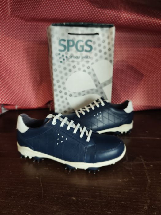 Sapatilhas de golfe em pele