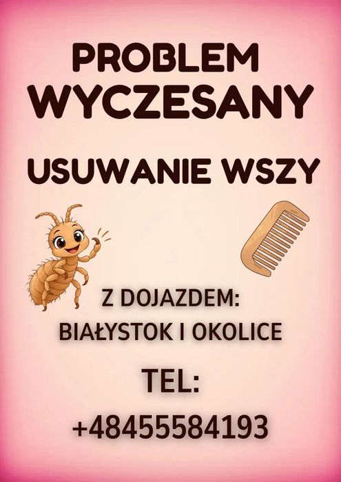 Wyczesywanie wszy i gnid Białystok