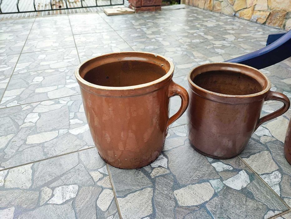 Stare gliniane garnki,garnek,Bochnia,cena za 1 szt