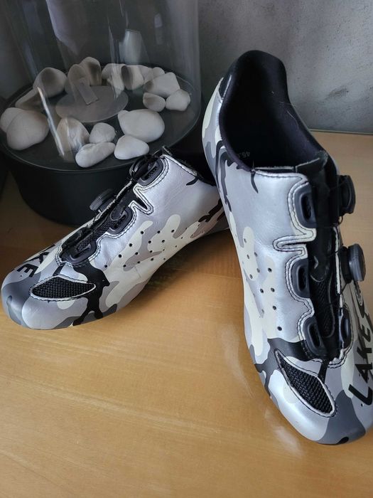 buty rowerowe szosowe LAKE CX237 45 realnie 43,5 283mm skóra karbon
