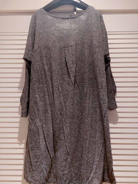 Vestido de Inverno cinzento da zara