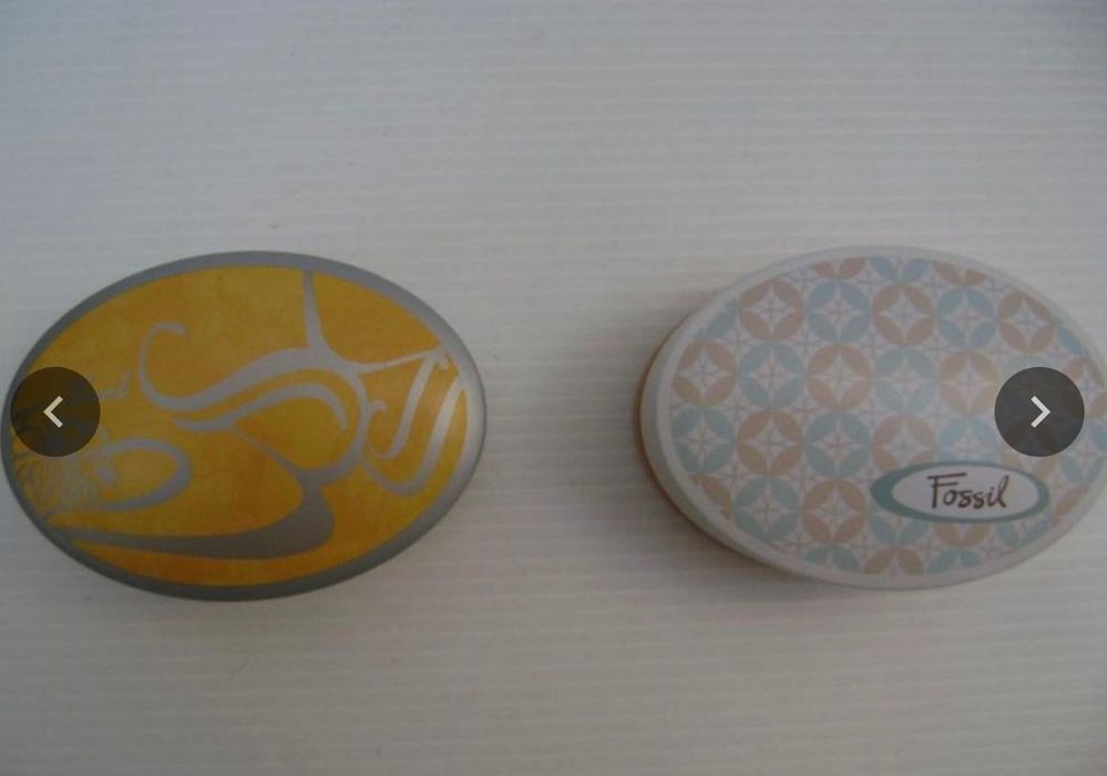 2 Caixas para aneis da Fossil - NOVAS !