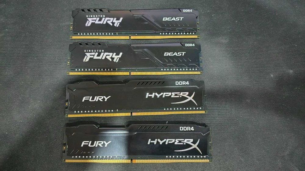 Оперативна пам'ять Kingston DDR4 32GB (4x8GB) 2666MHz Fury Beast / HyperX