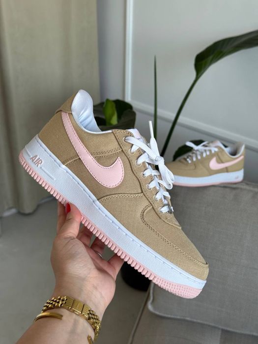 Оригинал Nike Air Force 1 Low Linen Canvas (HV2021 200) оригинальние мужские найк аир форс