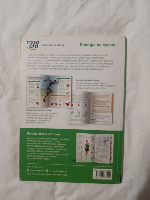 Podręcznik „Biologia na czasie 1” – liceum/technikum, zakres podstawow