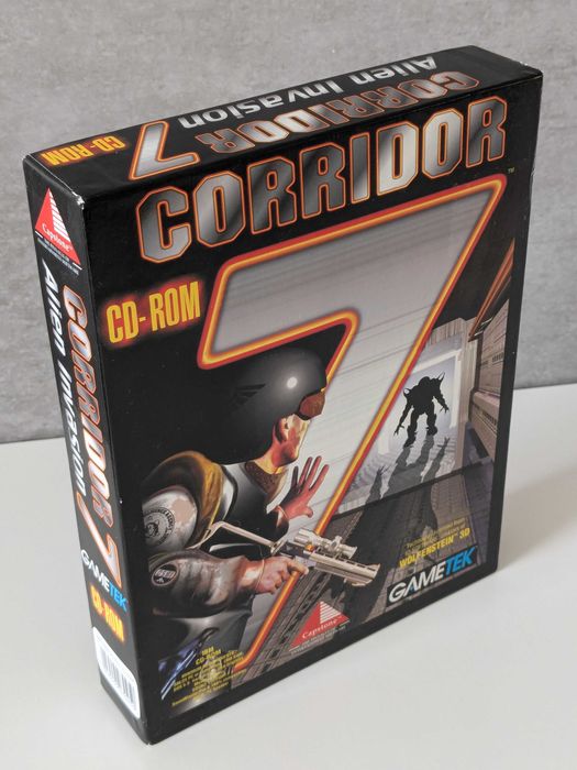 Corridor 7 Alien Invasion gra BIG BOX PC EN silnik Wolfenstein 3D 1994