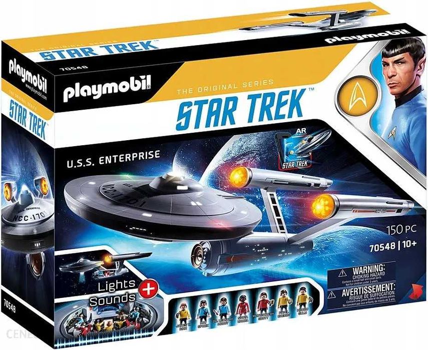 PLAYMOBIL Star Trek 70548 U.S.S. Enterprise NCC-1701, z aplikacją AR