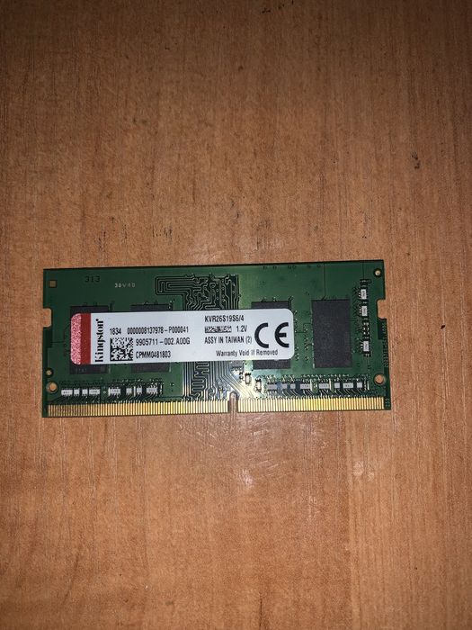 Оперативна память Kingston ddr4 4gb для ноутбуків