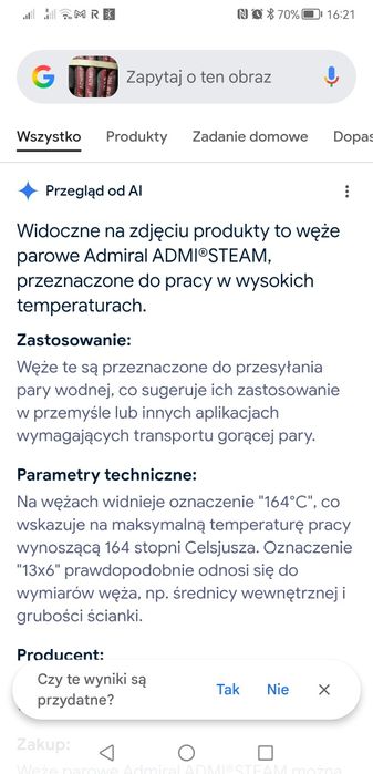 Sprzedam wąż do pary wodnej