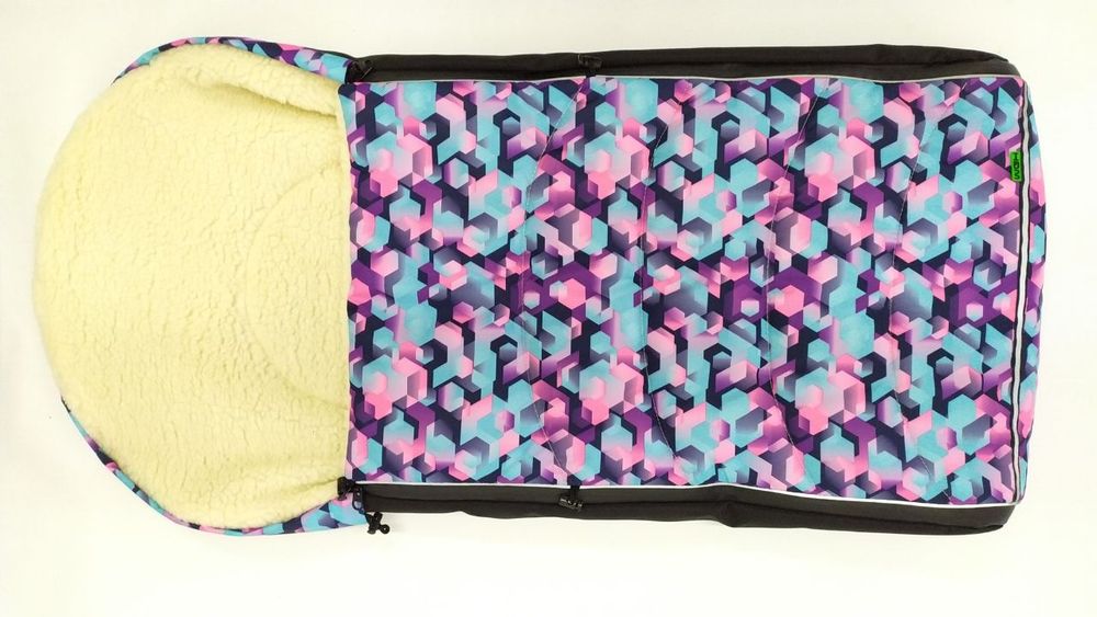 Конверт- чехол в санки, коляску на хутрі( овчина)