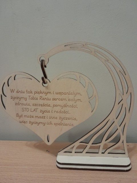 Serce na wieszaku ( podziękowanie inne okazje)