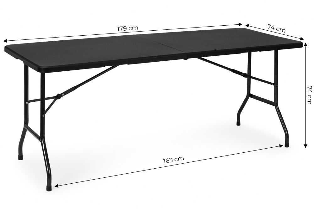 NOWY Stół Cateringowy Z Krzesłami Zestaw Składany Do Ogrodu Tarasowy