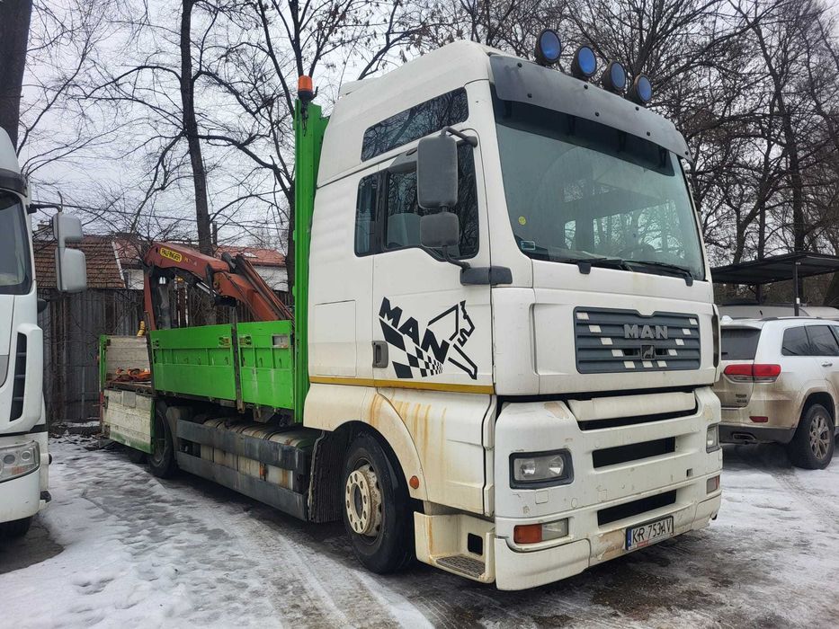 man tga  z dzwigiem  hds panfinger pk 16000