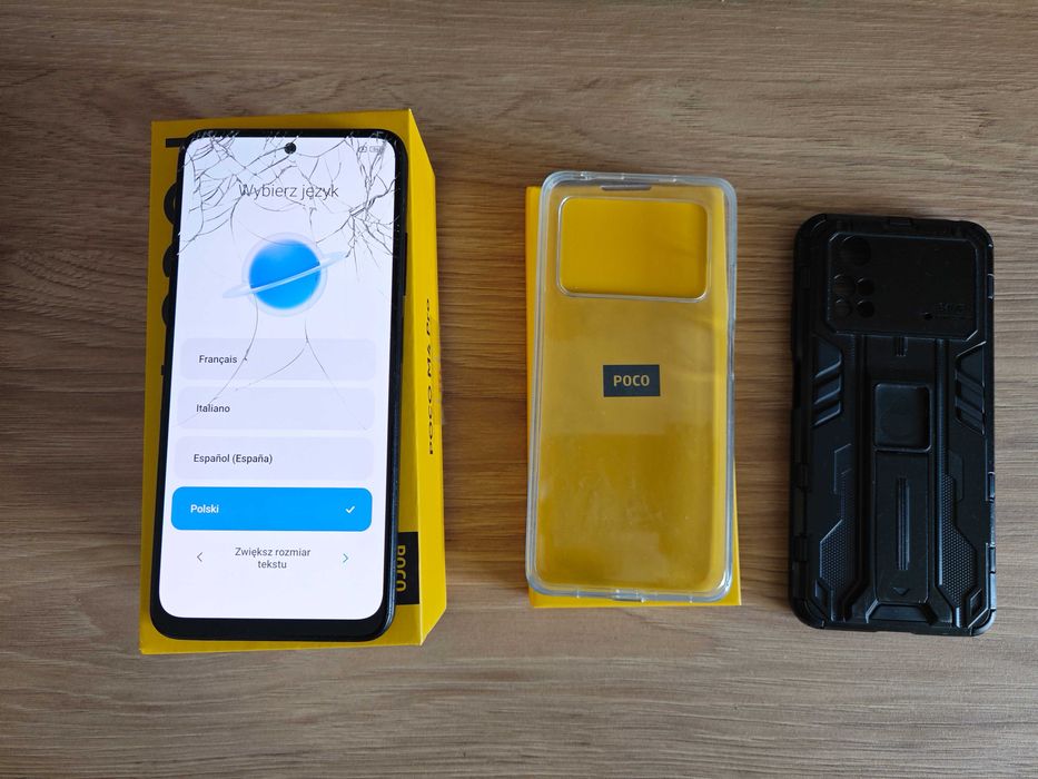 POCO M4 pro, uszkodzony LCD
