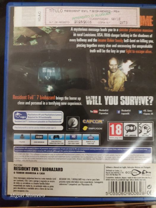 PS4 - Resident Evil VII