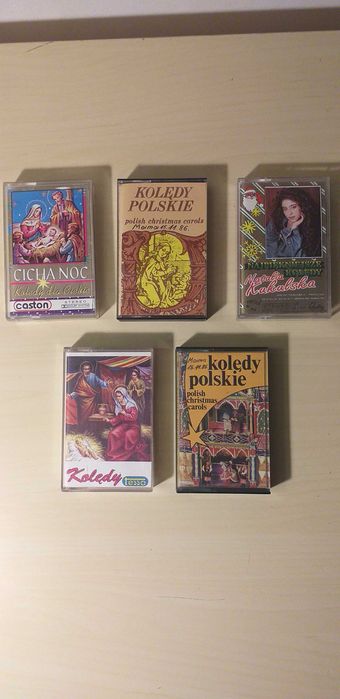 Kasety magnetofonowe Kolędy 5 szt. Stan kolekcjonerski
