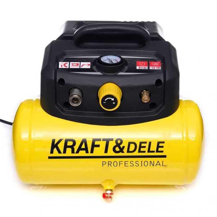 Kompresor bezolejowy 6l sprężarka powietrza 10B 1,5HP pompka