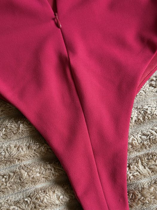 Боді Zara S червоне на одне плече
