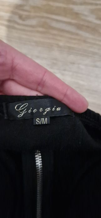 Gorset roz s/m czarny