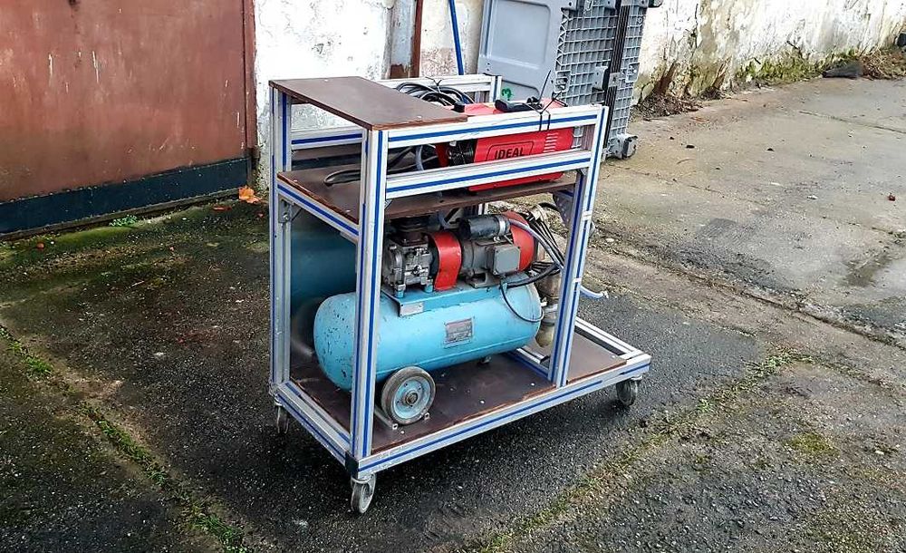 Przecinarka plazmowa IDEAL Plasma 40 NOWA Sprężarka komplet wózek