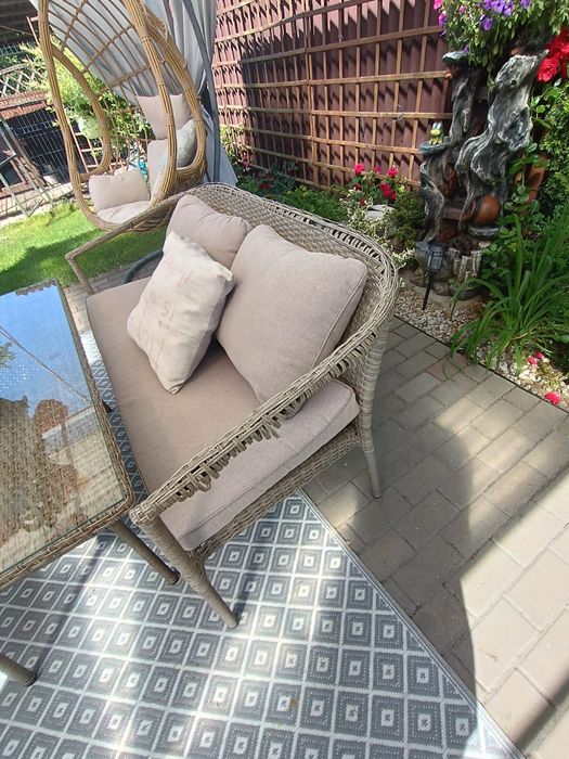 Meble ogrodowe stół+sofa+2 krzesła