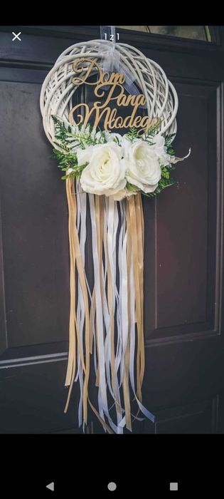 Wianki na dom Pana Młodego i Pani Młodej