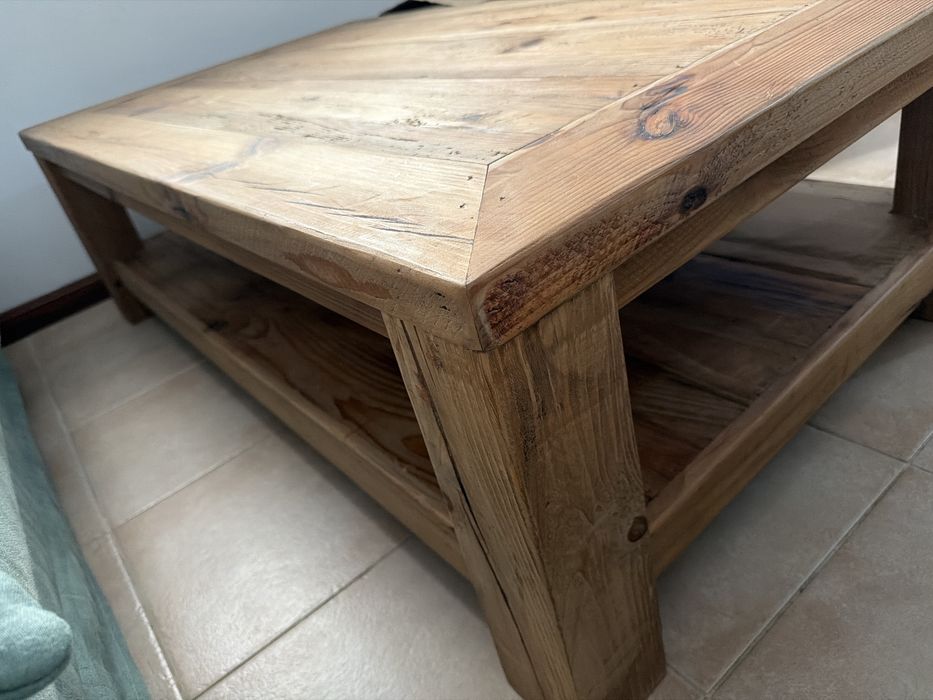 Mesa de centro madeira rustico