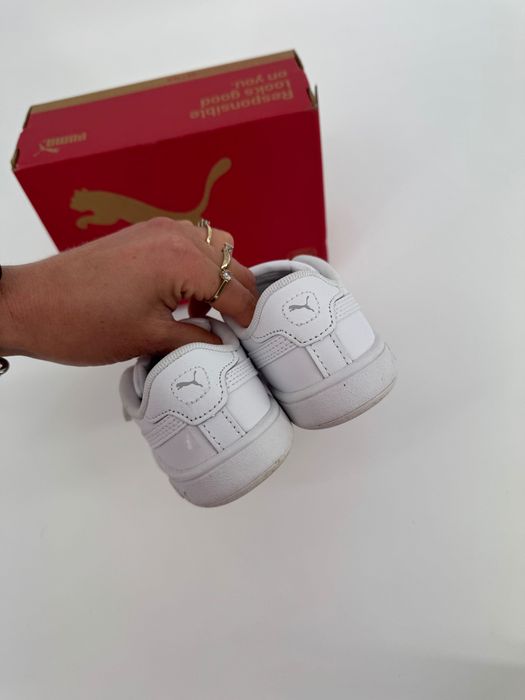 Puma sneakersy dziecięce 25 białe buciki tenisówki na rzep