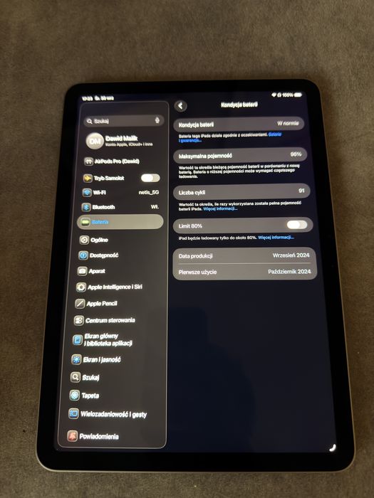 Ipad Air 11” M2 128gb + Apple Pencil Pro !!