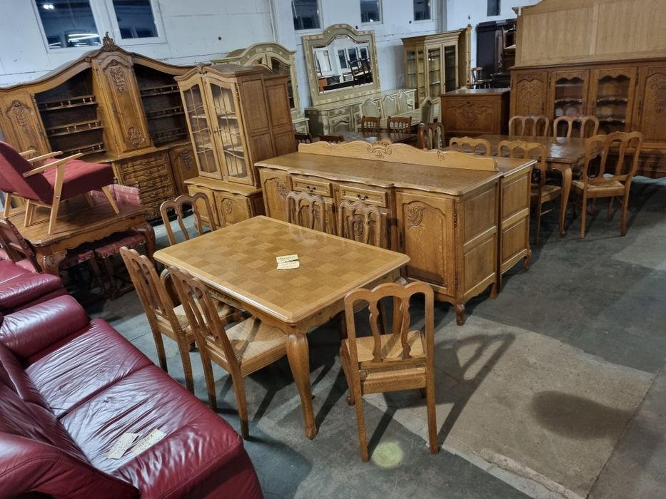 komoda dębowa na lwich łapach bufet