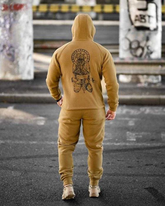 Флісовий мілітарі костюм кайот руни “Смерть зачекає” – без передоплати