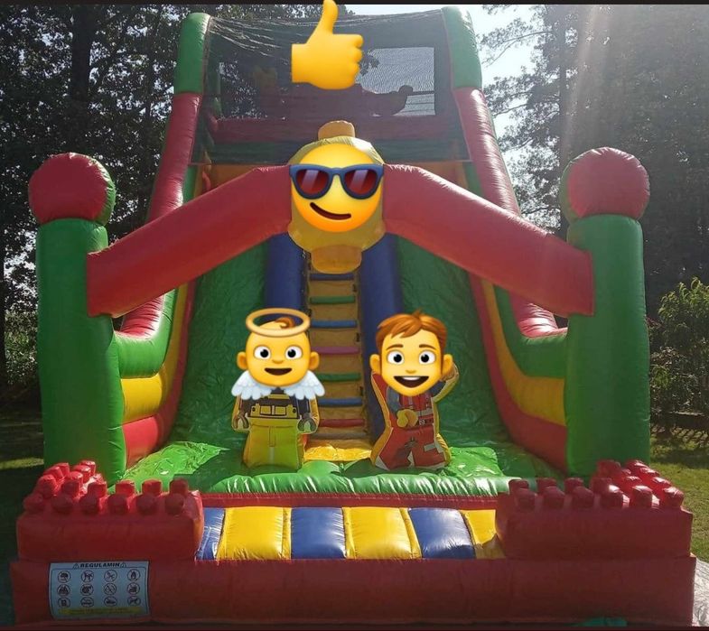 Dmuchańce piana party wynajem basen wodny Miś dmuchane zjeżdżalnie