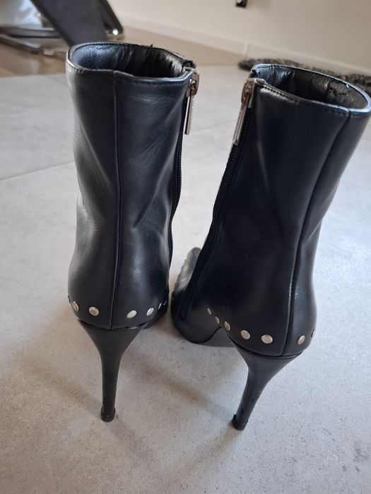 Botki damskie czarne