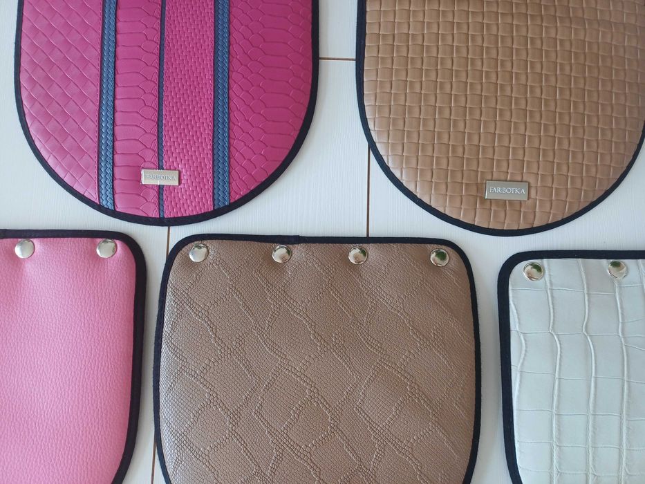 Farbotka Classic Klapki 7szt Czarne Różowe Brązowe Patchwork