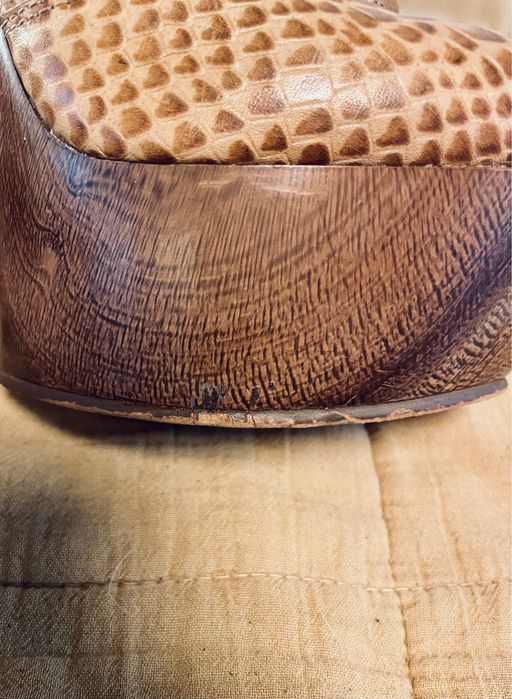 KAZAR botki szpilka na platformie