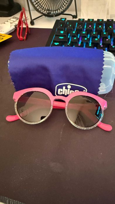Óculos de Sol Chicco para Criança – Rosa e Cinza