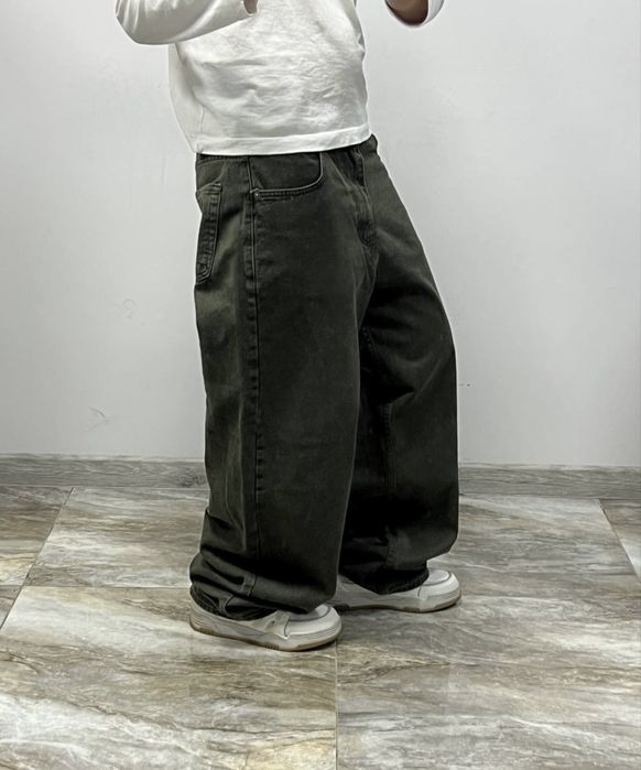 Нові широкі джинси хакі BAGGY rap jeans широкие джинсы бегги Jaded London typ