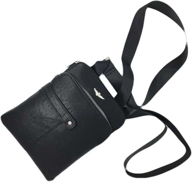 Torba męska listonoszka Aeronautica Militare Fly Czarna - AM-392