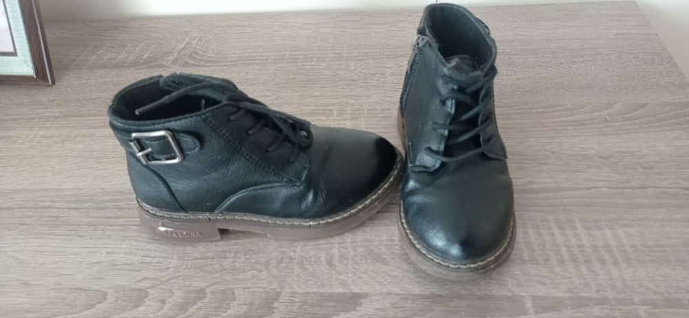 Чобітки, ботінки, чорні , р31