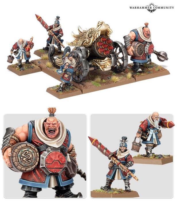 Grand Cannon/ Fire Rain Rocket Battery Grand Cathay Warhammer Ramki